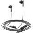 ACEFAST L12 USB-C Semi In-Ear Karaoke Wired Earphones Built-In Microphone for Live Streaming / Recording / Gaming - Black